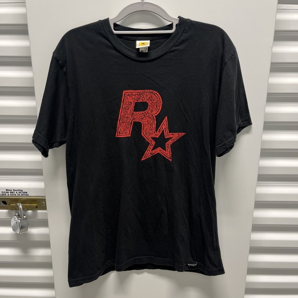 Red Dead Redemption 2 Rockstar Official Shirt Med Promo PlayStation Xbox RARE!